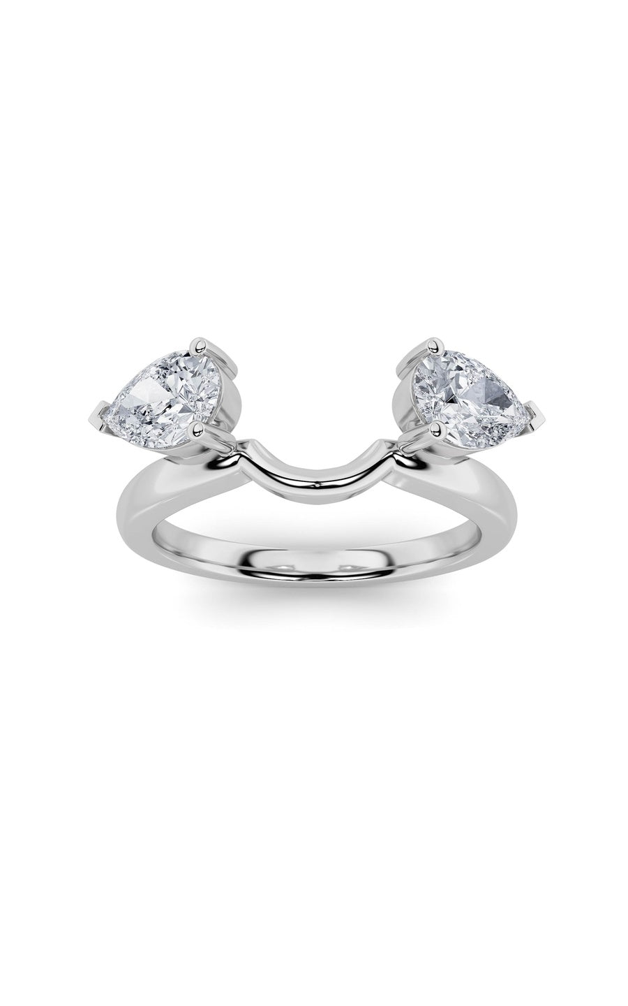 1Cttw Pear Shaped Lab Grown Diamond (F/VS) Wrap Ring in 14K Gold