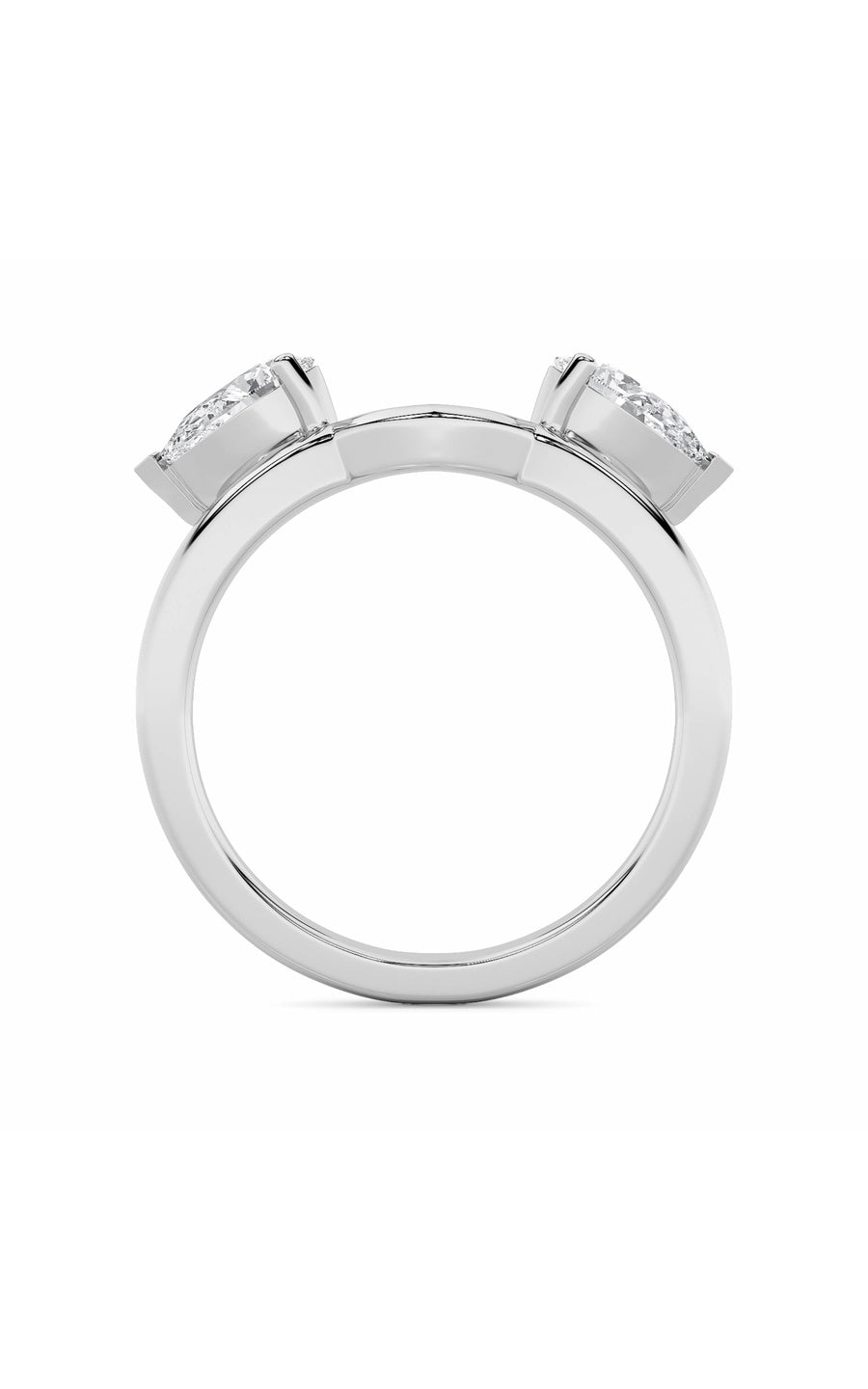 1Cttw Pear Shaped Lab Grown Diamond (F/VS) Wrap Ring in 14K Gold