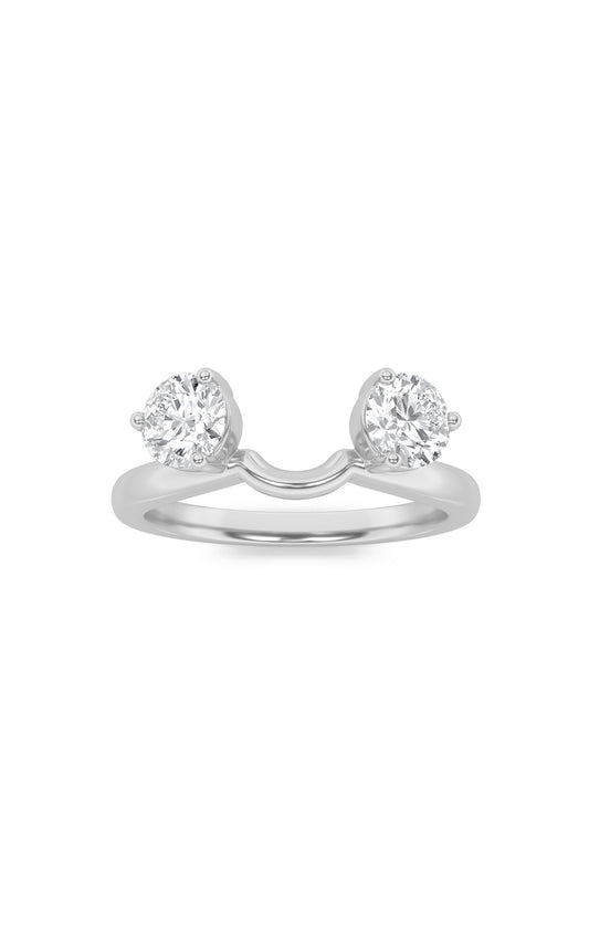 1Cttw Round Shaped Lab Grown Diamond (F/VS) Wrap Ring in 14K Gold