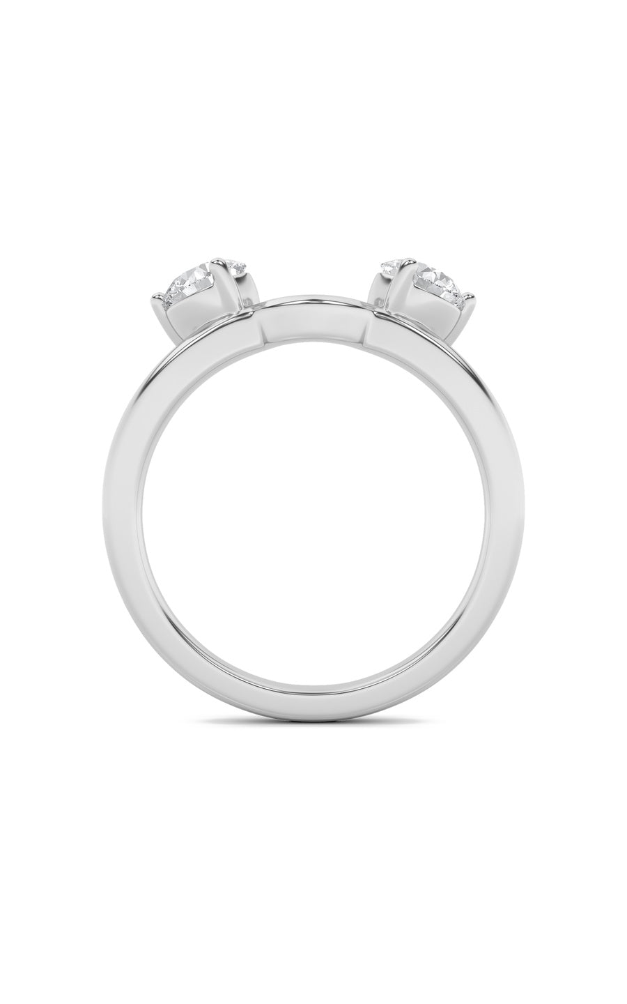 1Cttw Round Shaped Lab Grown Diamond (F/VS) Wrap Ring in 14K Gold