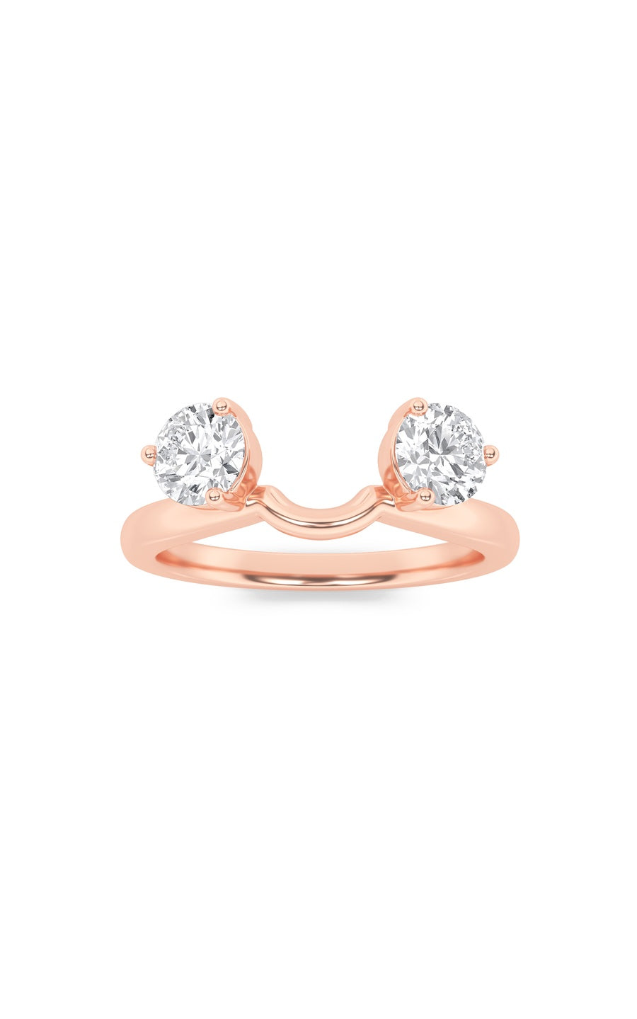 1Cttw Round Shaped Lab Grown Diamond (F/VS) Wrap Ring in 14K Gold