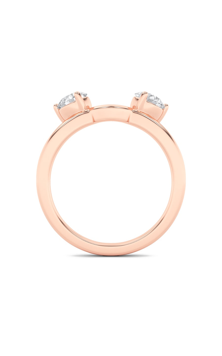1Cttw Round Shaped Lab Grown Diamond (F/VS) Wrap Ring in 14K Gold