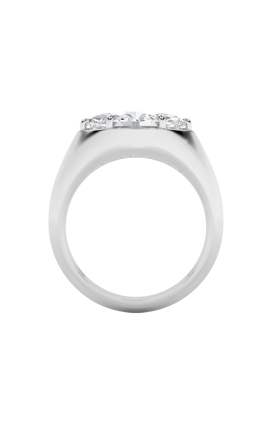 2Cttw Marquise Shaped Lab Grown Diamond (F/VS) East West Solitaire Ring in 14K Gold