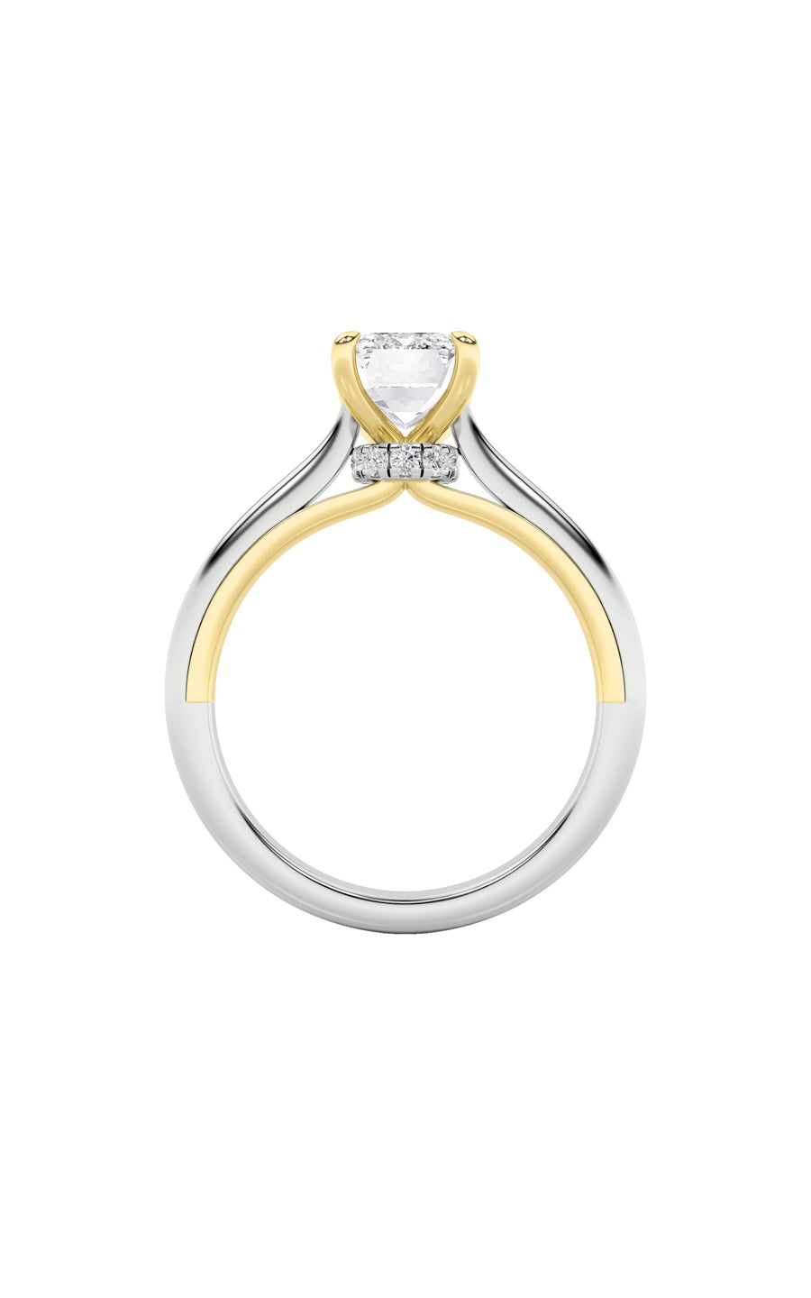 2Cttw Emerald Shaped Lab Grown Diamond (F/VS) Solitaire Engagement Ring in 14K Gold