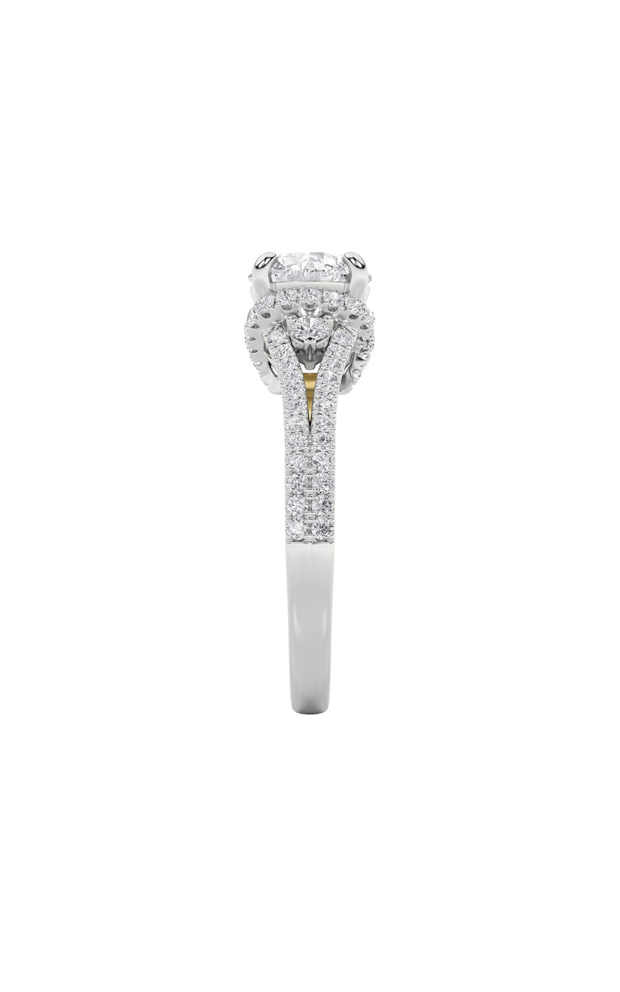 2Cttw Round Shaped Lab Grown Diamond (F/VS) Solitaire Engagement Ring in 14K Gold