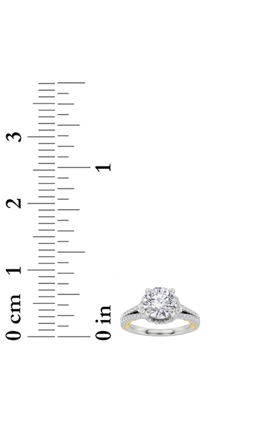 2Cttw Round Shaped Lab Grown Diamond (F/VS) Solitaire Engagement Ring in 14K Gold
