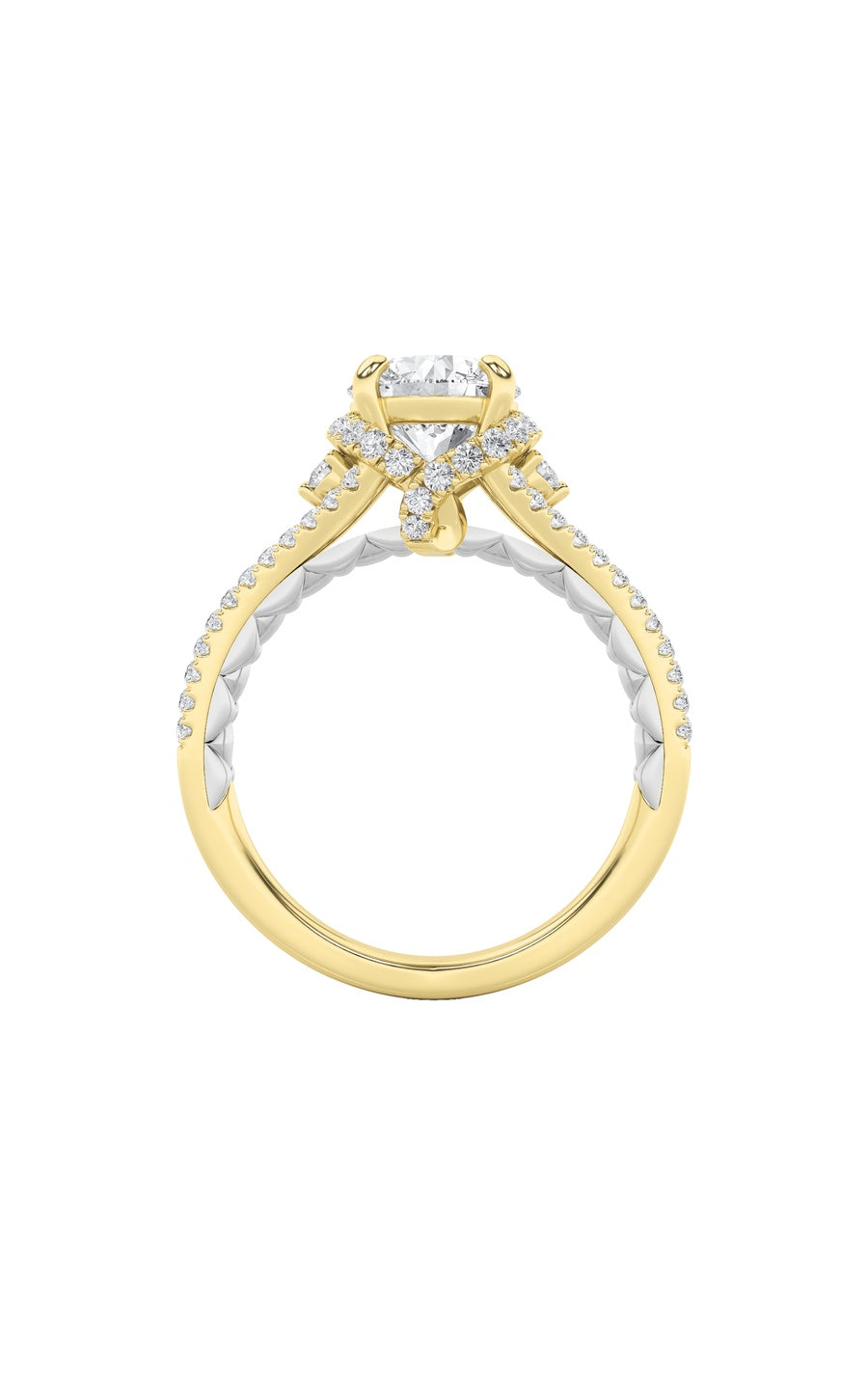 2Cttw Round Shaped Lab Grown Diamond (F/VS) Solitaire Engagement Ring in 14K Gold