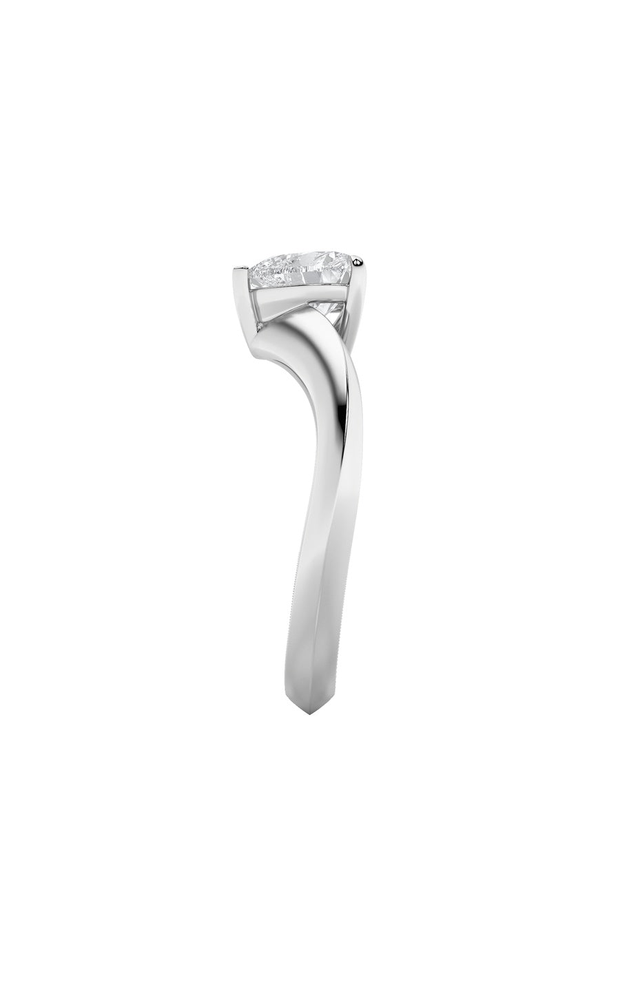 1Cttw Heart Shaped Lab Grown Diamond (F/VS) HeartShaped Ring in 14K Gold
