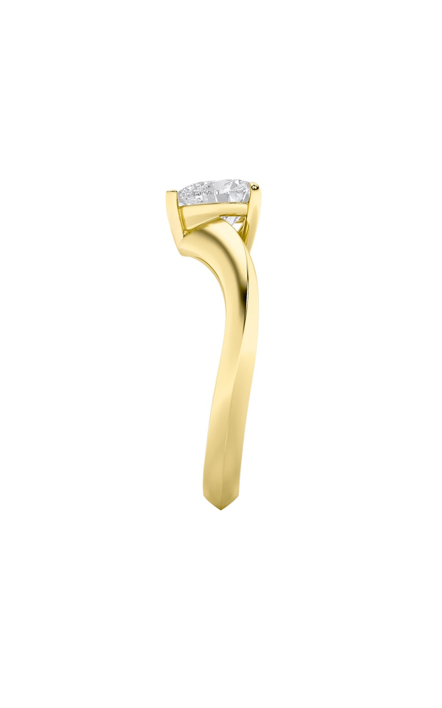 1Cttw Heart Shaped Lab Grown Diamond (F/VS) HeartShaped Ring in 14K Gold