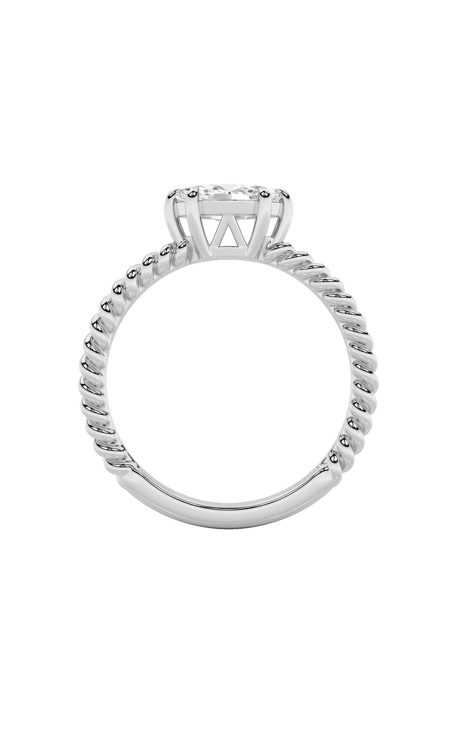 0.5Cttw Marquise Shaped Lab Grown Diamond (F/VS) Petite Solitaire Engagement RING in 14K Gold