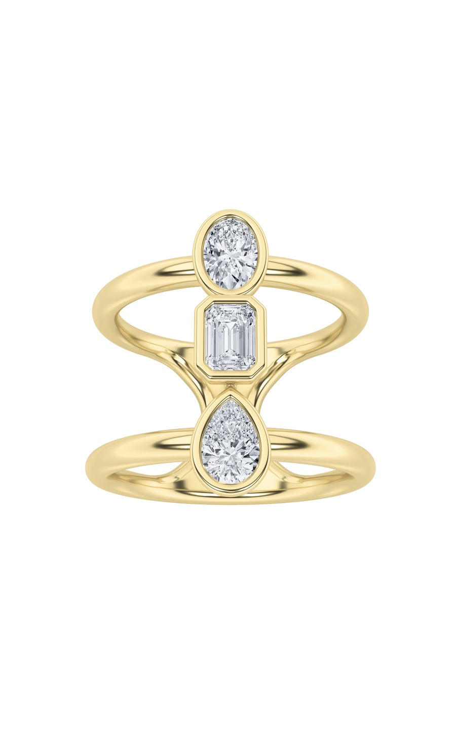 Silver, 14K Yellow Gold Ring KJ40033R.MX-0.75-62G