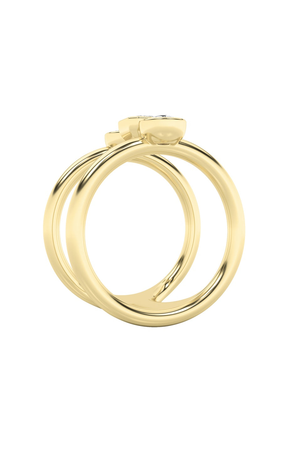 Silver, 14K Yellow Gold Ring KJ40033R.MX-0.75-62G