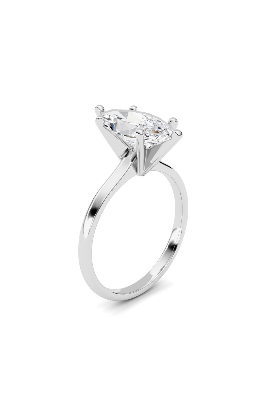 2Cttw Marquise Shaped Lab Grown Diamond Classic Solitaire Ring in 14K Gold (F/VS)