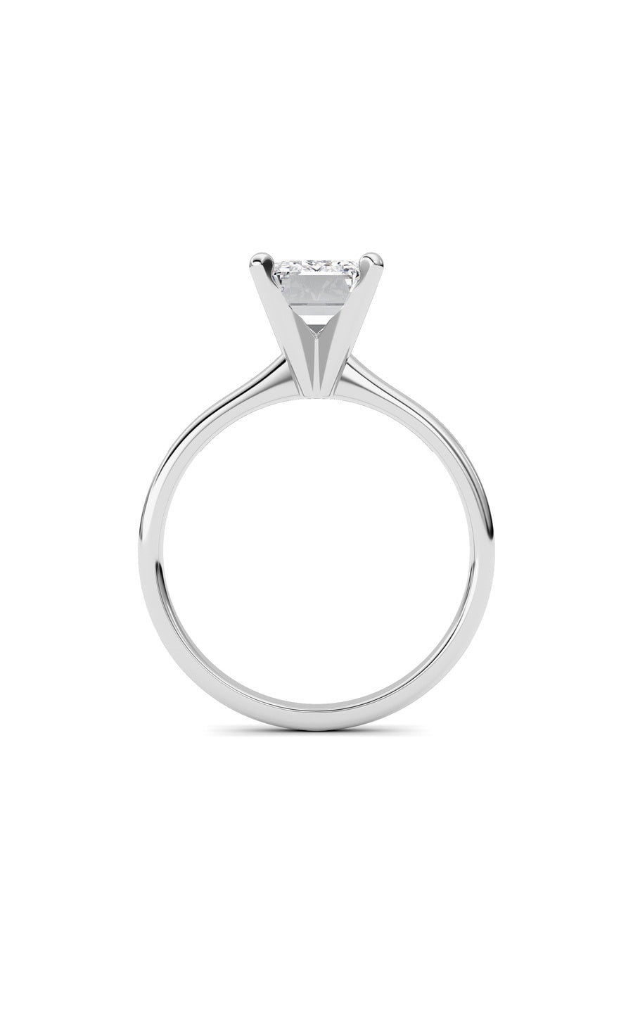 2Cttw Radiant Shaped Lab Grown Diamond Classic Solitaire Ring in 14K Gold (F/VS)