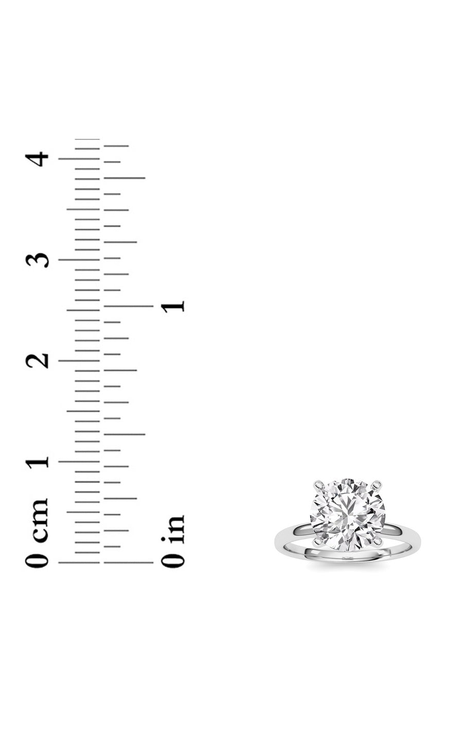 2Cttw Round Shaped Lab Grown Diamond Classic Solitaire Ring in 14K Gold (F/VS)