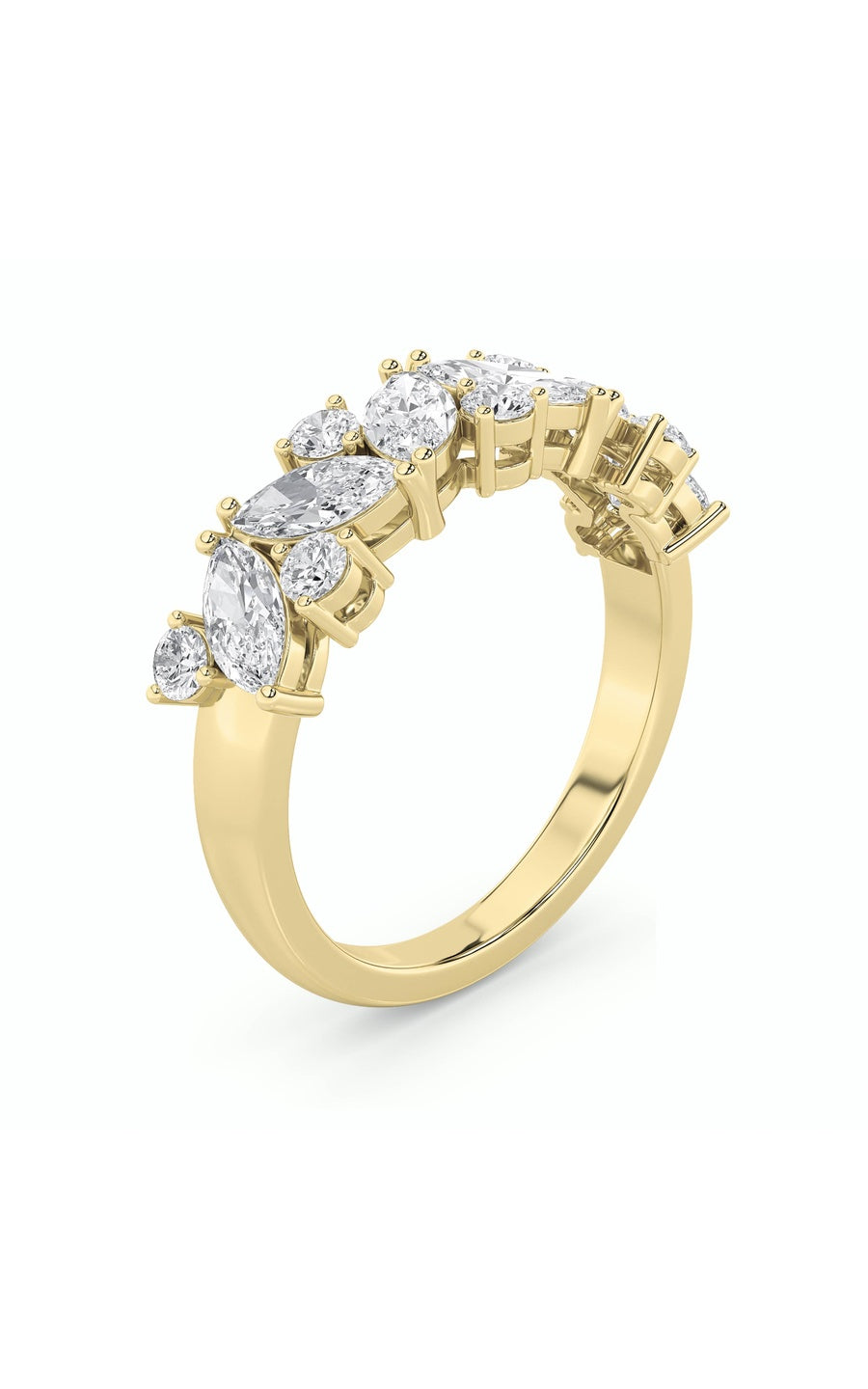 1.5Cttw Marquise Shaped Lab Grown Diamond (G/VS) Ring in 14K Gold