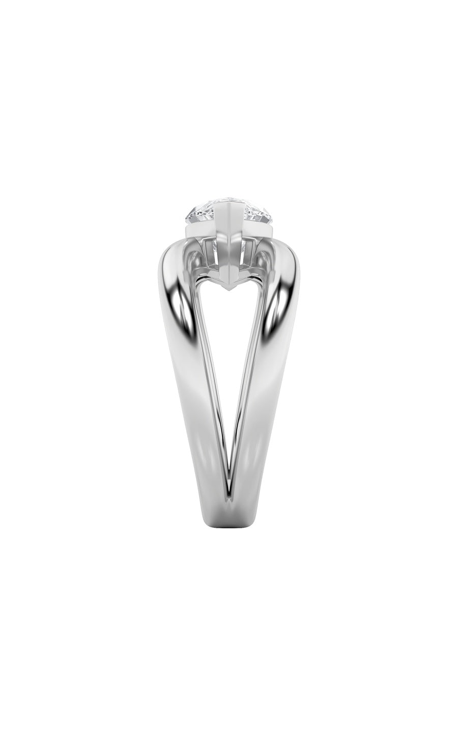 2Cttw Marquise Shaped Lab Grown Diamond (G/VS) East West Solitaire Fancy Ring in 14K Gold