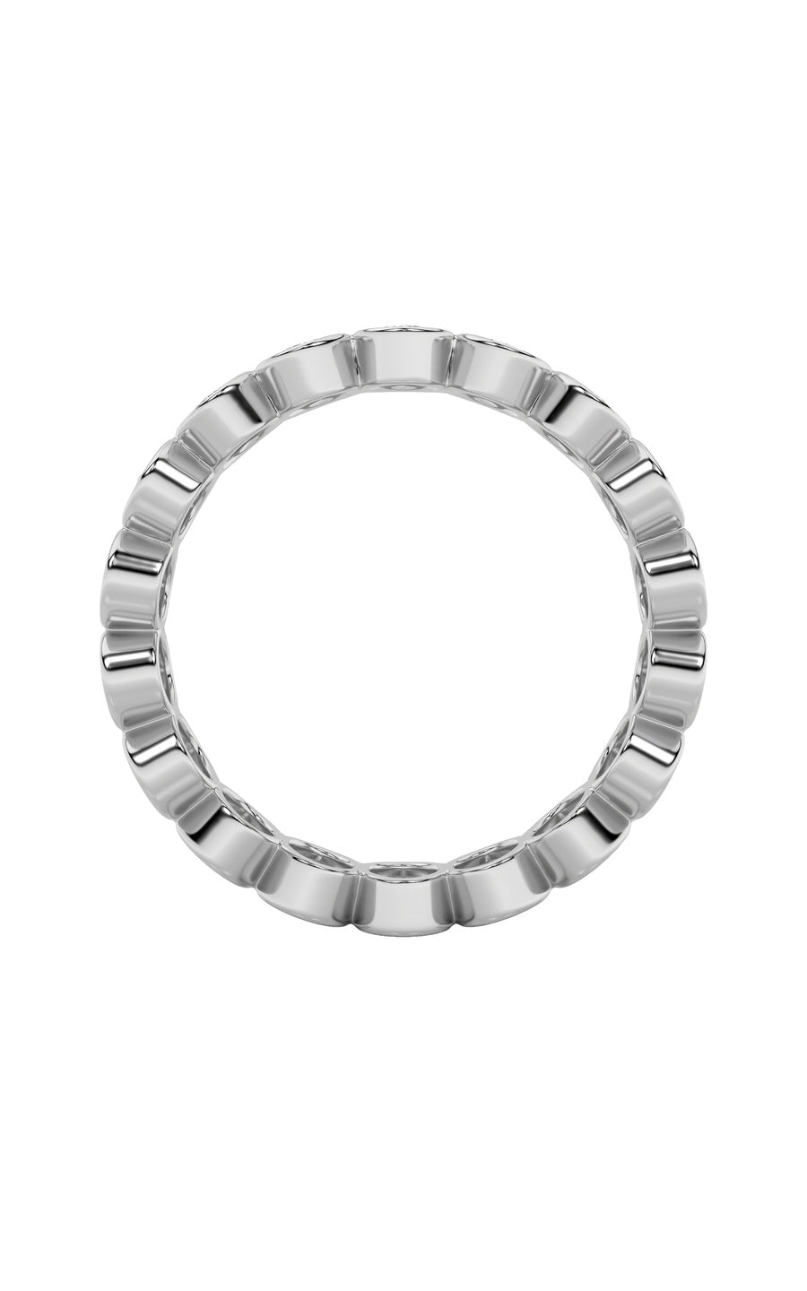 2.75Cttw Round Shaped Lab Grown Diamond (F/VS) Eternity Band Ring in 14K Gold