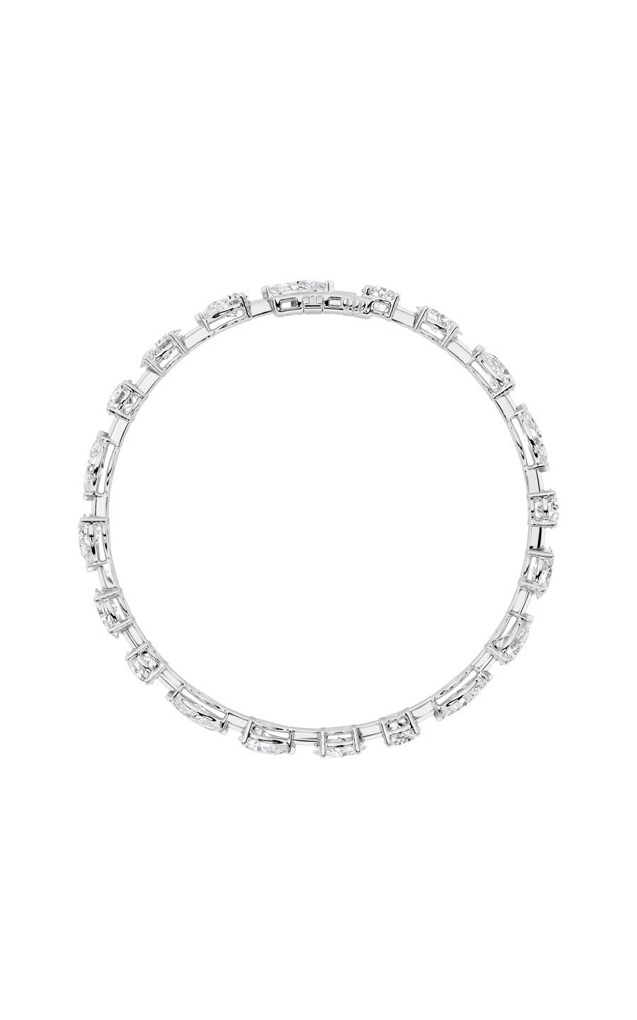 10Cttw Mix Shaped Lab Grown Diamond East & West Bracelet in 14K Gold (F/VS)