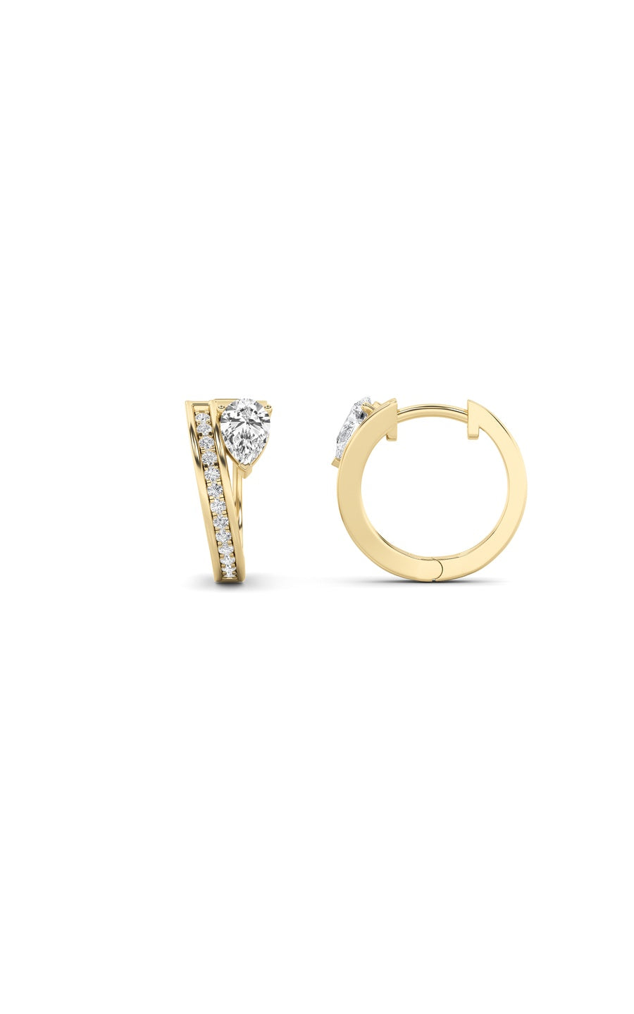 1.25CTW Pear Shaped Lab Grown Diamond (F/VS) Fashion Earrings in 14K Gold