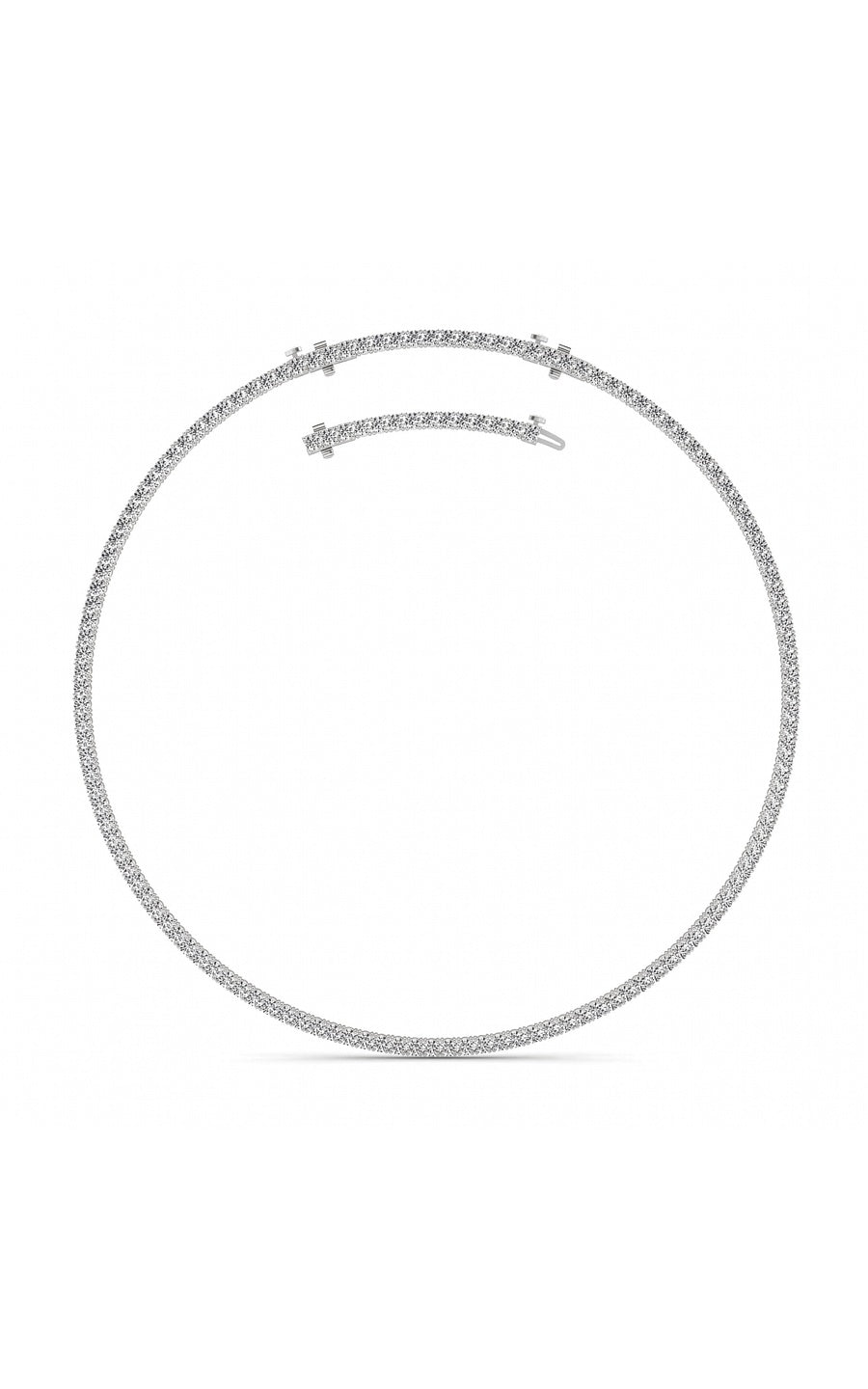 14K White Gold Necklace KJ00223N.RD-20-21F