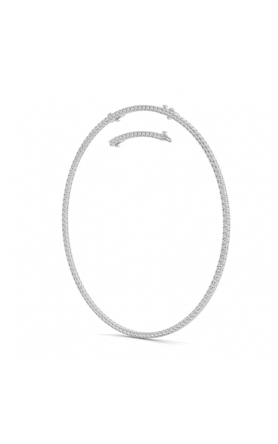 14K White Gold Necklace KJ00223N.RD-20-21F