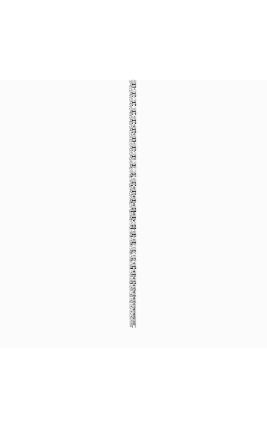 15Cttw Round Shaped Lab Grown Diamond (F/VS) BezelSet Tennis Necklace in 14K White Gold
