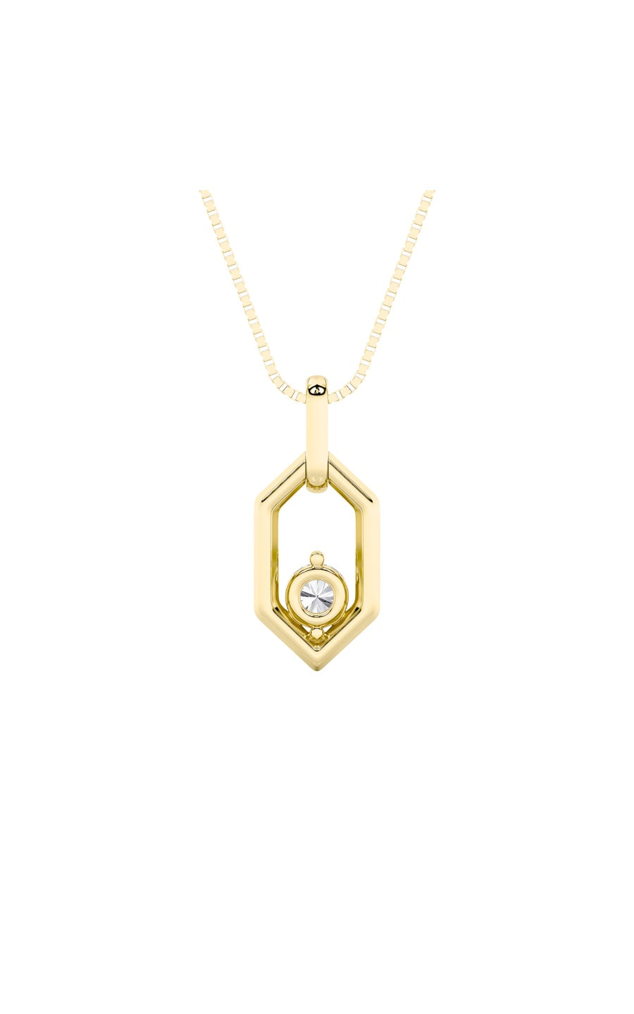 0.25Cttw Round Shaped Lab Grown Diamond (F/VS) Fancy Pendant in 14K White Gold