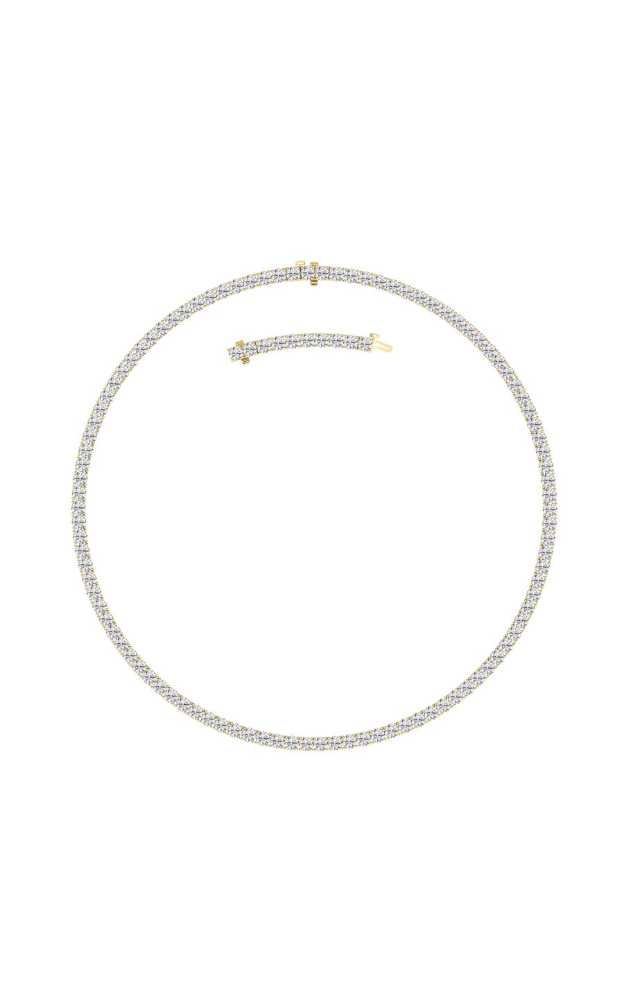 14K White Gold Necklace KJ00223N.RD-20-21F