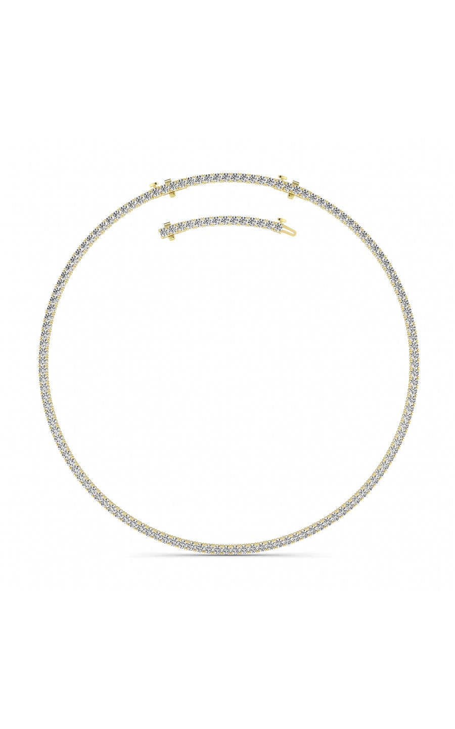 14K White Gold Necklace KJ00223N.RD-20-21F