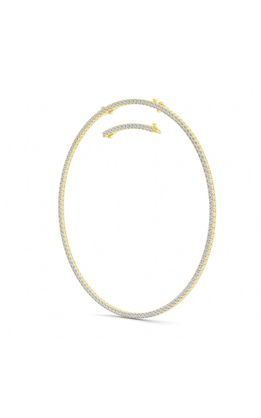 14K White Gold Necklace KJ00223N.RD-20-21F
