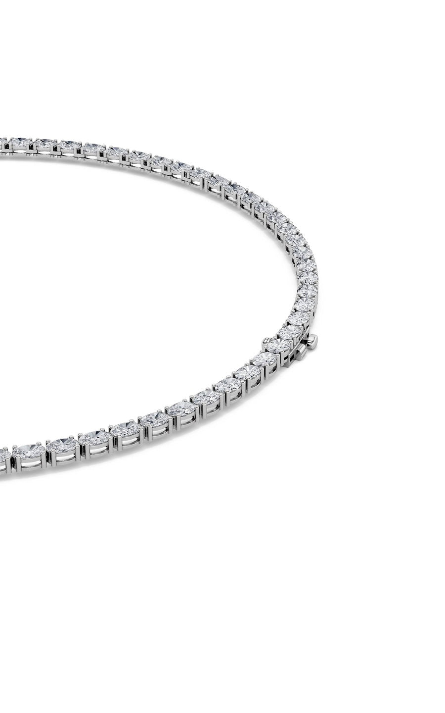 14K White Gold Necklace KJ01990N.OV-12-21F