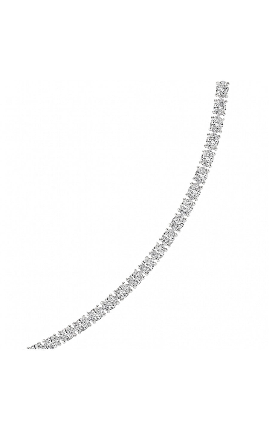 14K White Gold Necklace KJ01990N.OV-12-21F