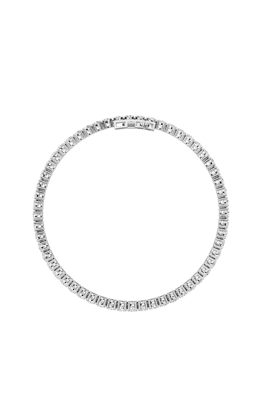 6Cttw Round Shaped Lab Grown Diamond Tennis Bracelet in 14K Gold (F/VS)