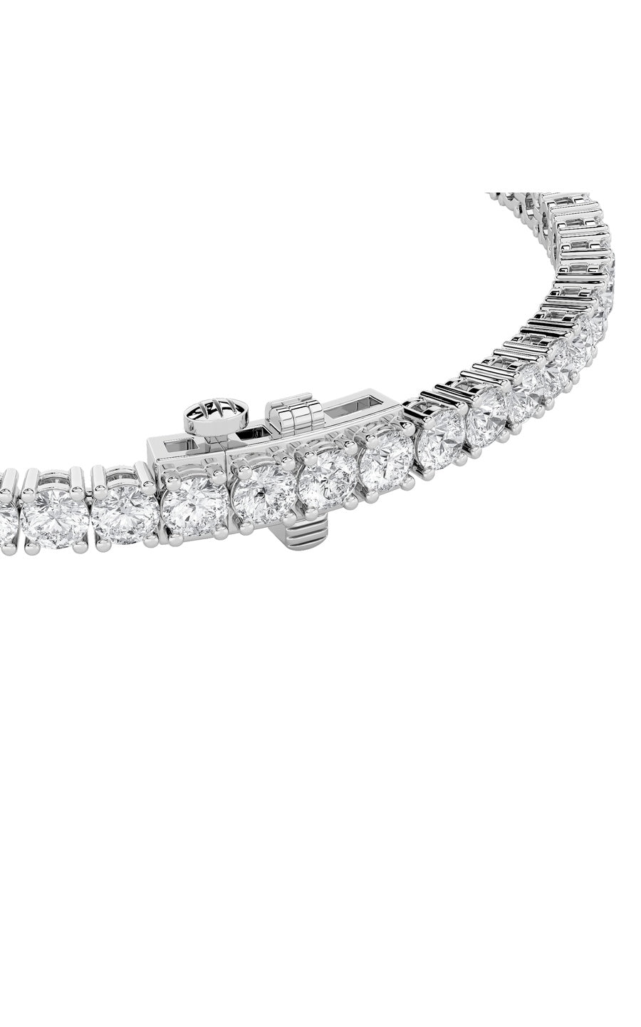 6Cttw Round Shaped Lab Grown Diamond Tennis Bracelet in 14K Gold (F/VS)