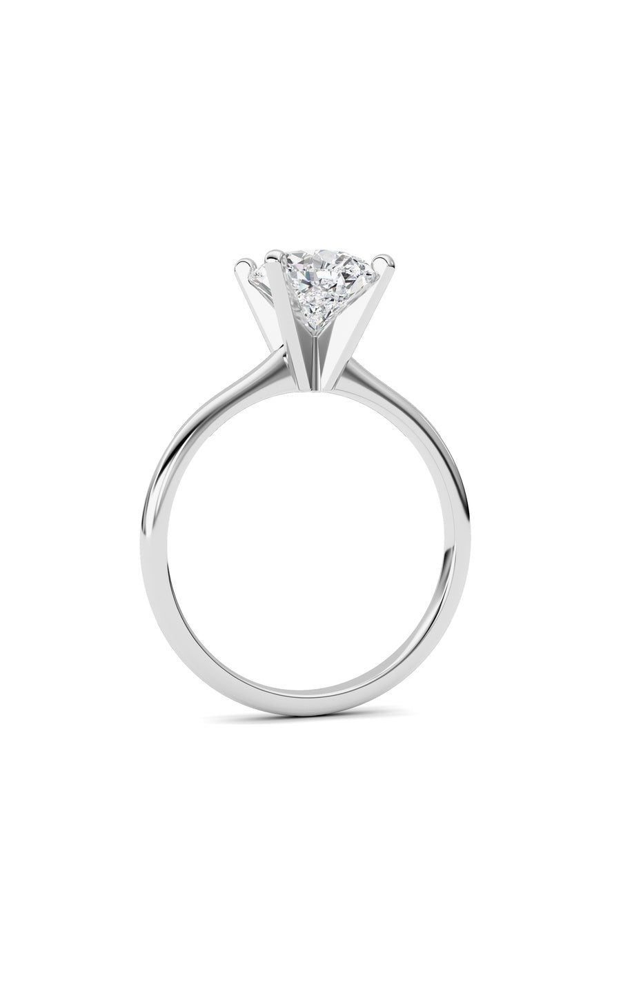 2Cttw Pear Shaped Lab Grown Diamond Classic Solitaire Ring in 14K Gold (F/VS)