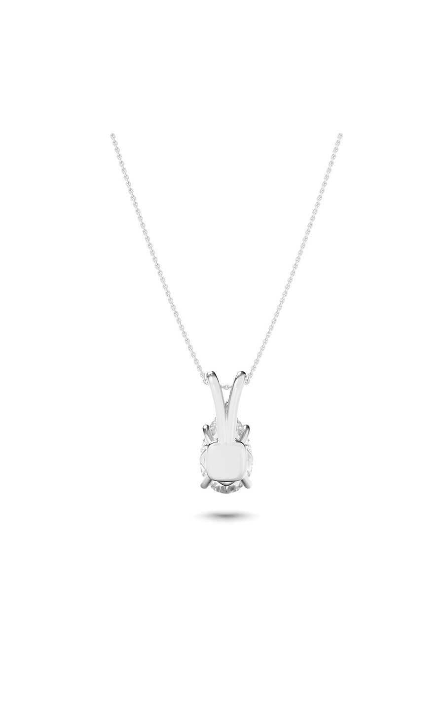 1Cttw Pear Shaped Lab Grown Diamond (F/VS) Split Bale Solitaire Pendant in 14K Gold