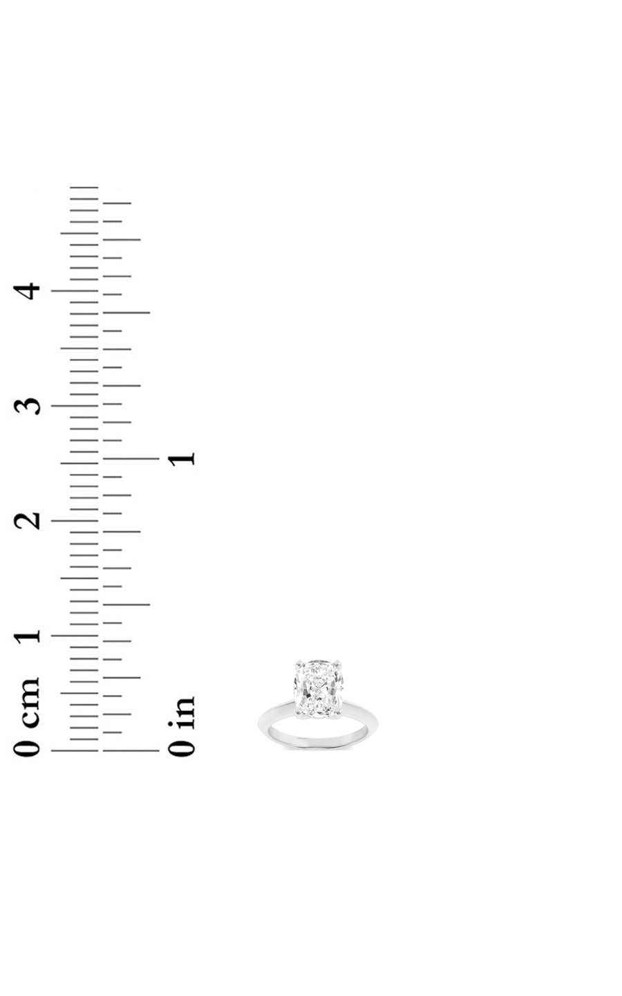 1.5CTW Elongated Cushion Shaped Lab Grown Diamond (F/VS) Knife Edge Shank Solitaire Engagement Ring in 14K Gold