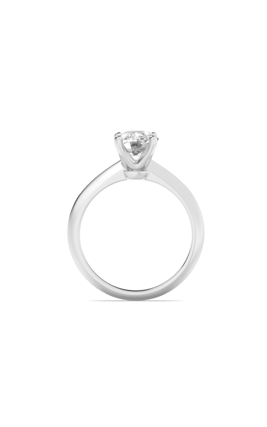 2.5Cttw Elongated Cushion Shaped Lab Grown Diamond(F/VS) Knife Edge Shank Solitaire Engagement Ringin 14K Gold