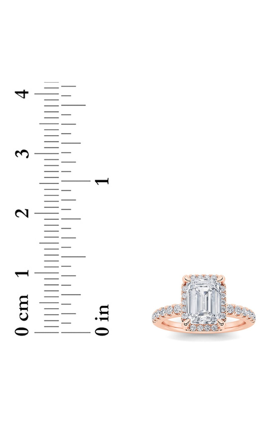 2Cttw Radiant Shaped Lab Grown Diamond (F/VS) HaloAccented Engagement Ring in 14K Gold