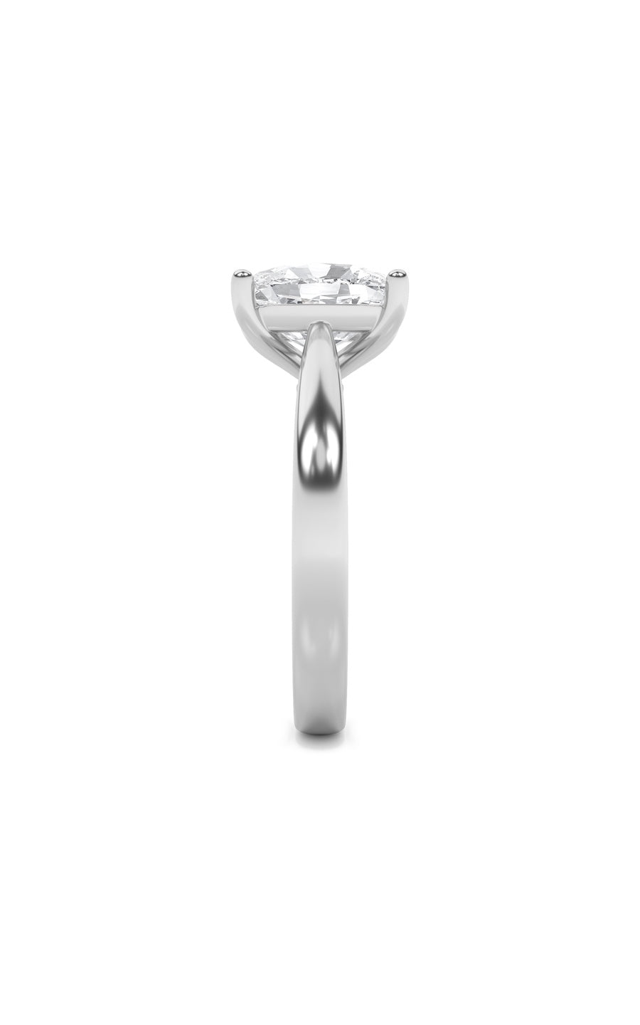 2Cttw Elongated Cushion Shaped Lab Grown Diamond (G/VS) Classic Shank Solitaire Engagement Ring in 14K Gold