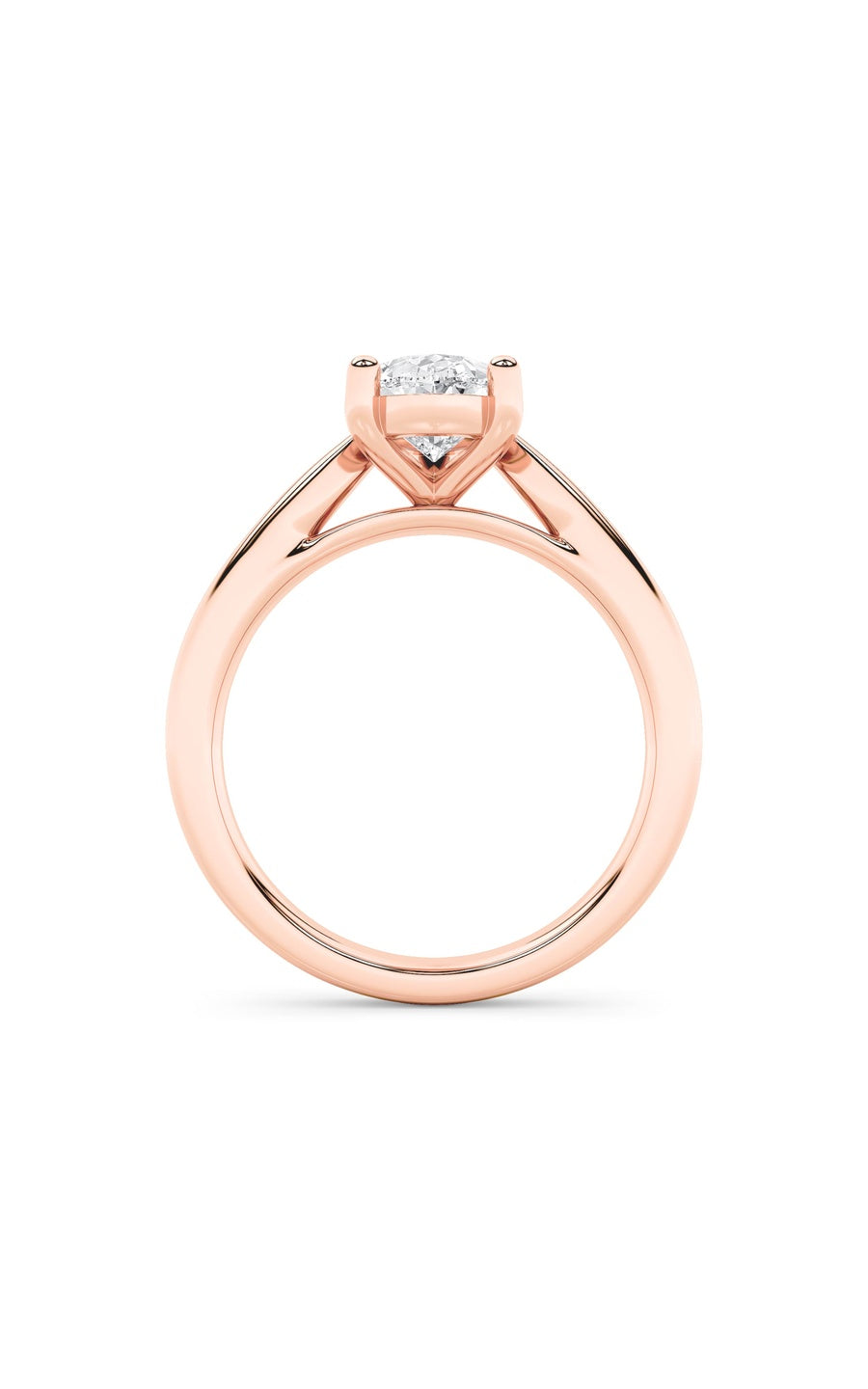 2Cttw Pear Shaped Lab Grown Diamond (F/VS) ClassicShank Solitaire Engagement Ring in 14K Gold