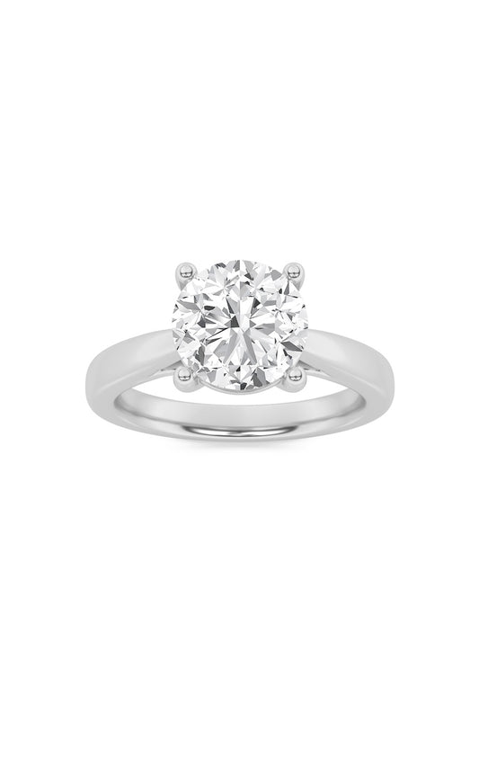 1Cttw Round Shaped Lab Grown Diamond (F/VS) InsertJacket Ring in 14K Gold