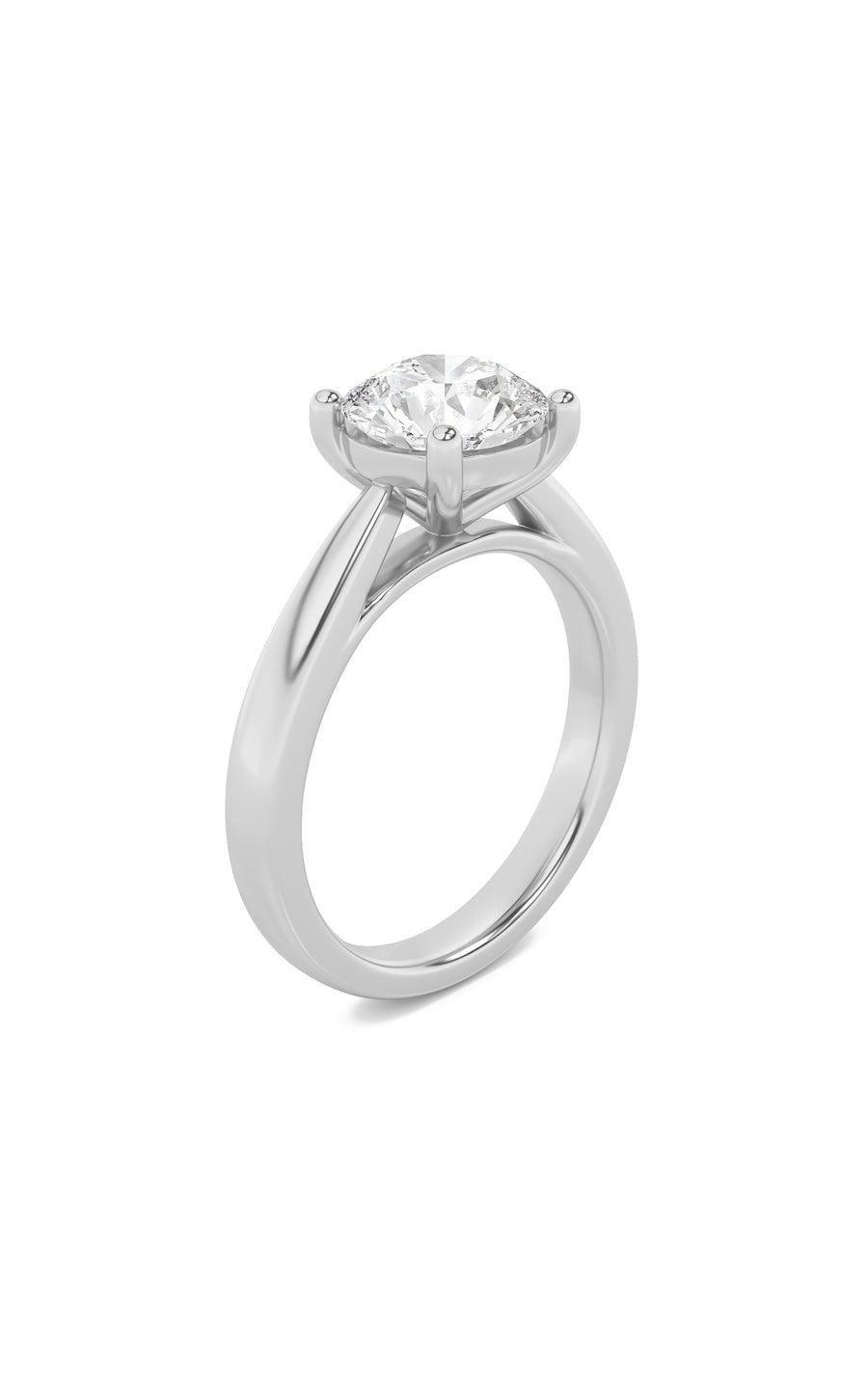 1Cttw Round Shaped Lab Grown Diamond (F/VS) InsertJacket Ring in 14K Gold