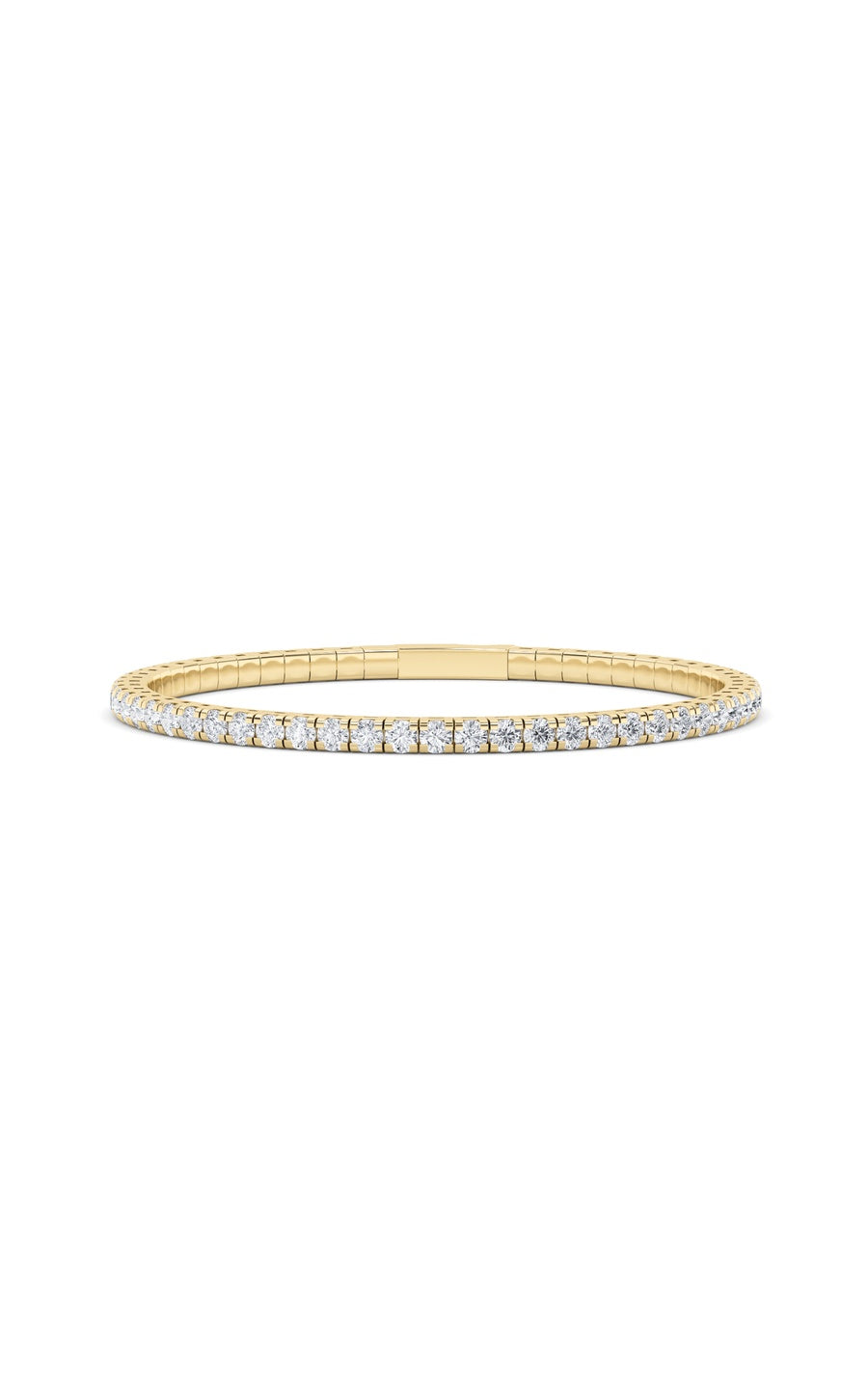 5.5Cttw Round Shaped Lab Grown Diamond (GVS)  Bracelet in 14K Gold