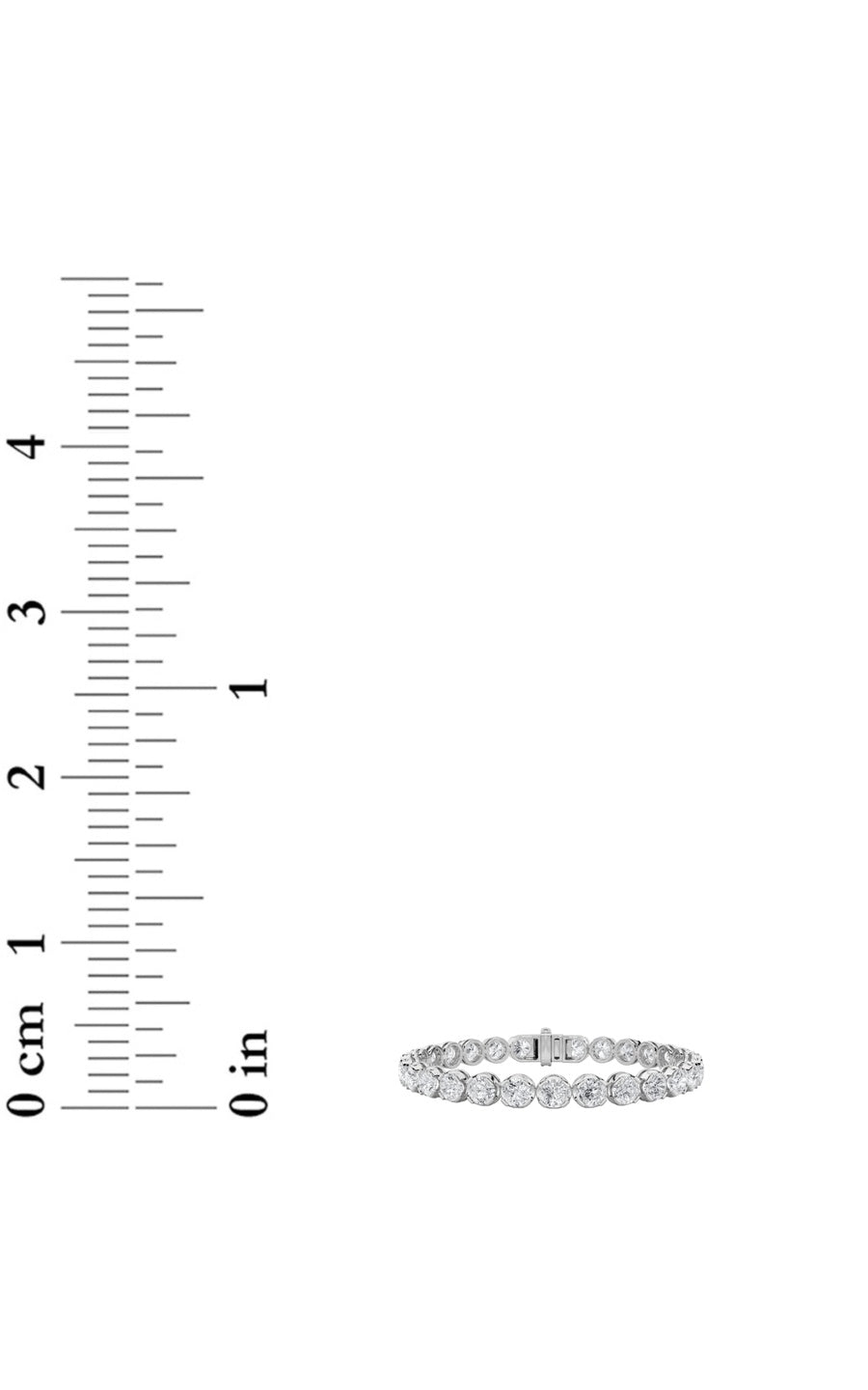 6CTW Round Shaped Lab Grown Diamond (F/VS)  Bracelet in 14K Gold