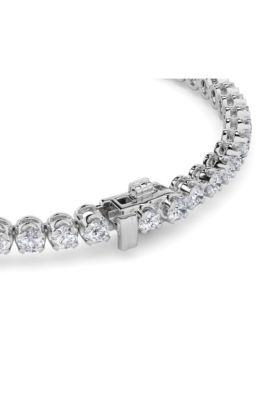 8Cttw Round Shaped Lab Grown Diamond (F/VS)  Bracelet in 14K Gold