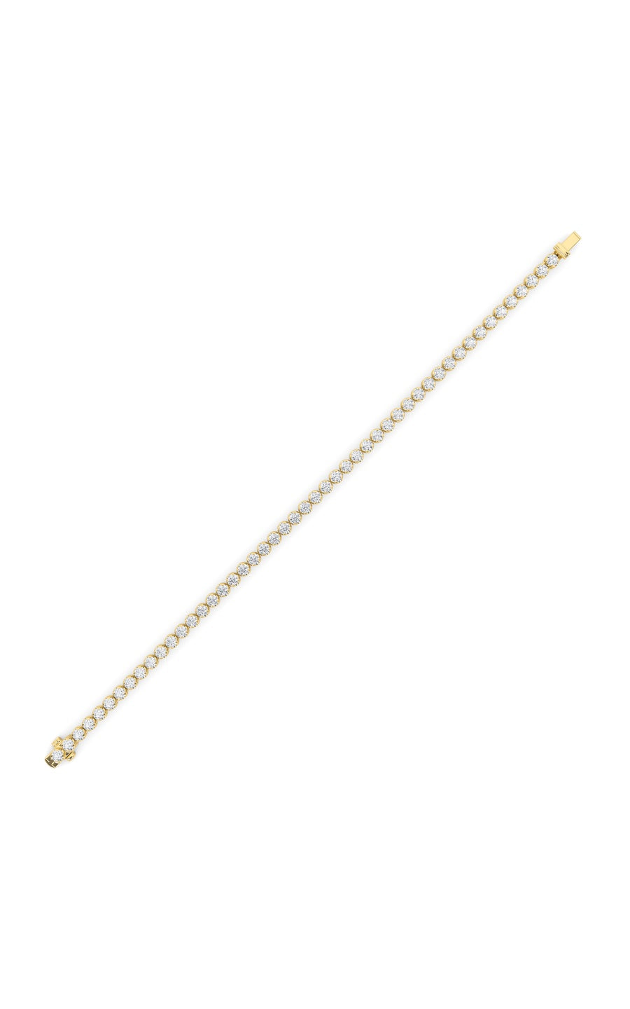 8Cttw Round Shaped Lab Grown Diamond (F/VS)  Bracelet in 14K Gold