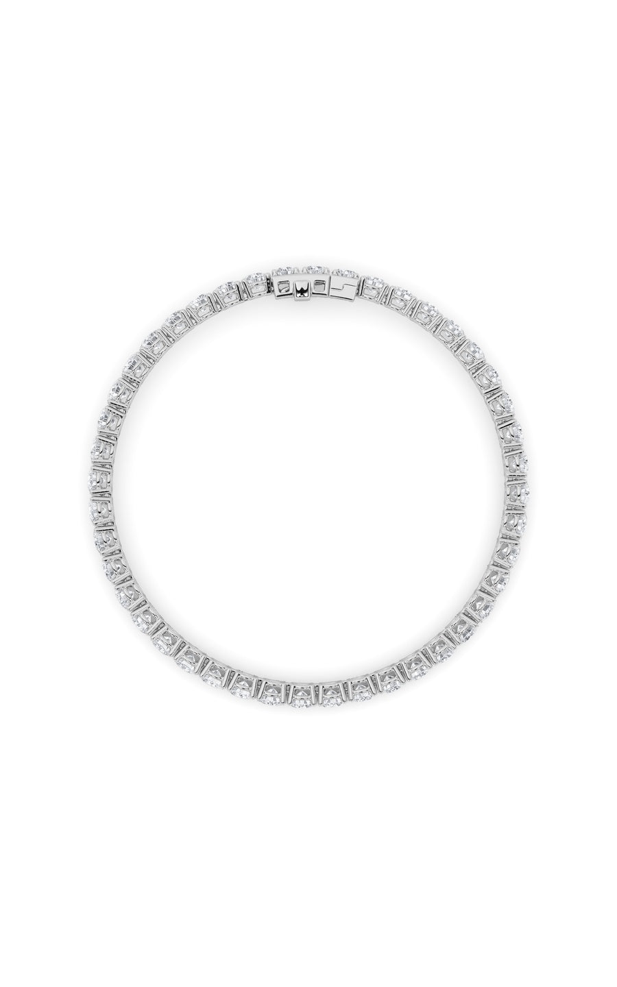 9Cttw Round Shaped Lab Grown Diamond (F/VS) TennisBracelet in 14K Gold