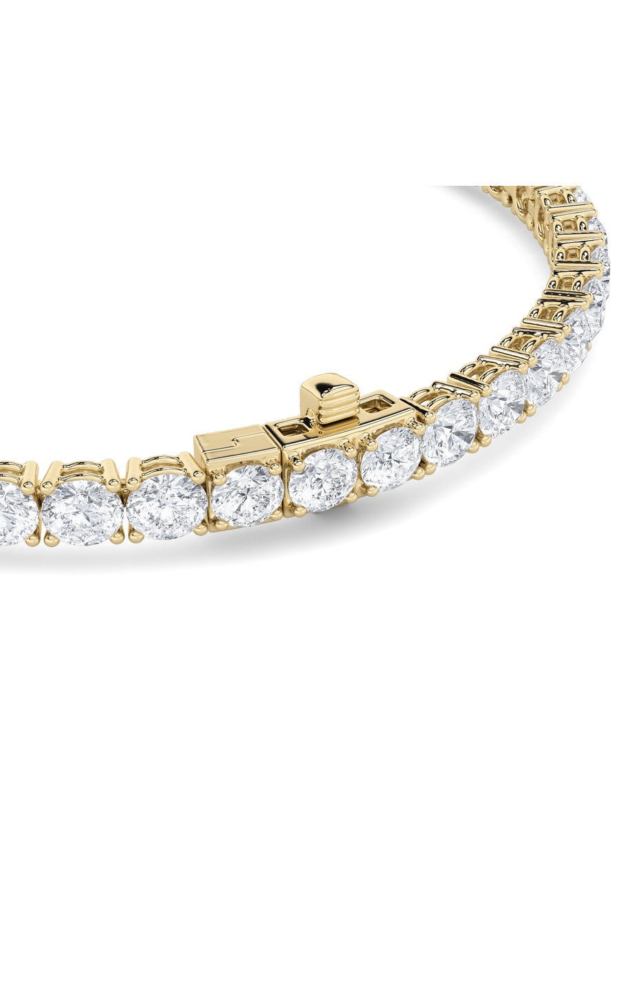 9Cttw Round Shaped Lab Grown Diamond (F/VS) TennisBracelet in 14K Gold